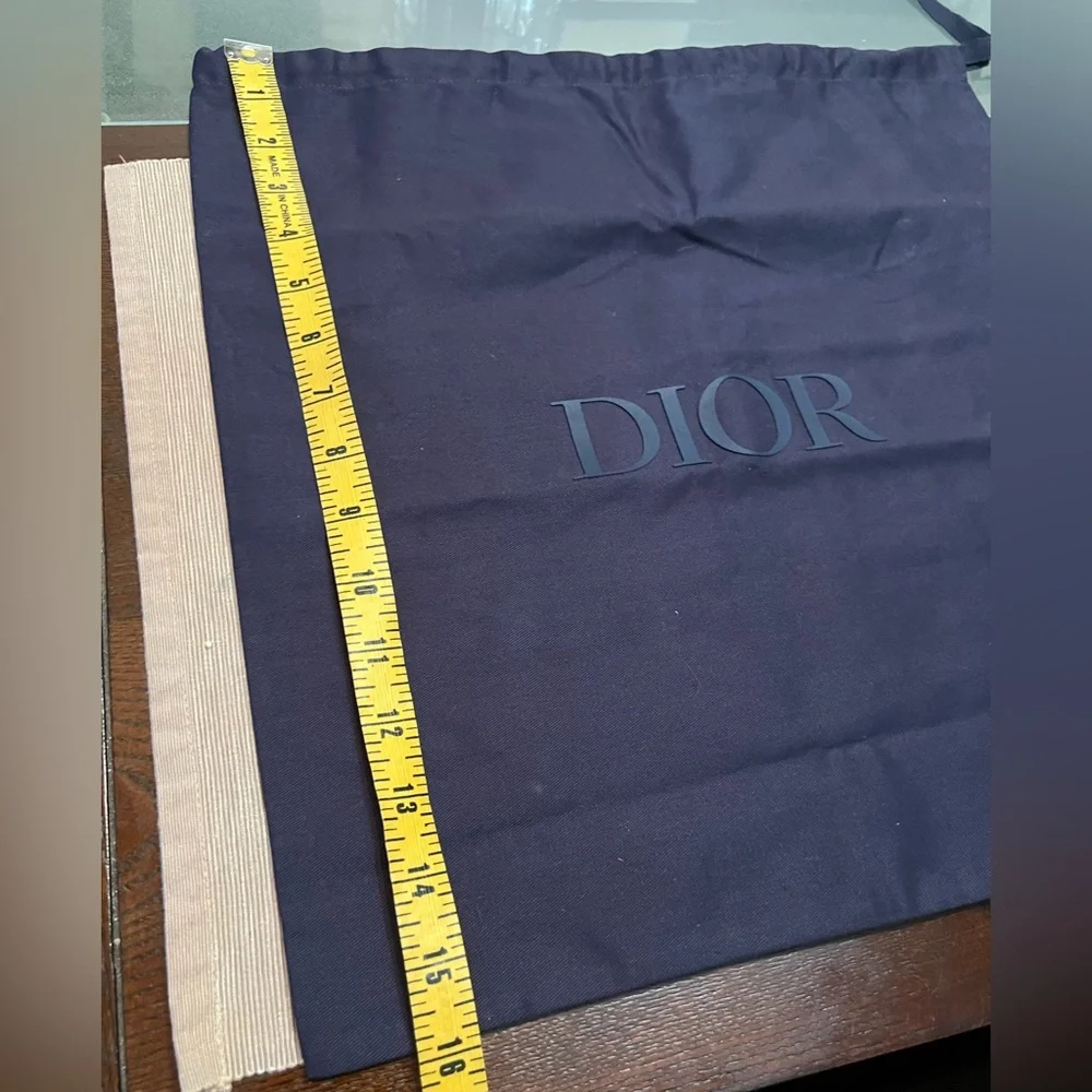 Dior Navy Box and Black Pouch Set